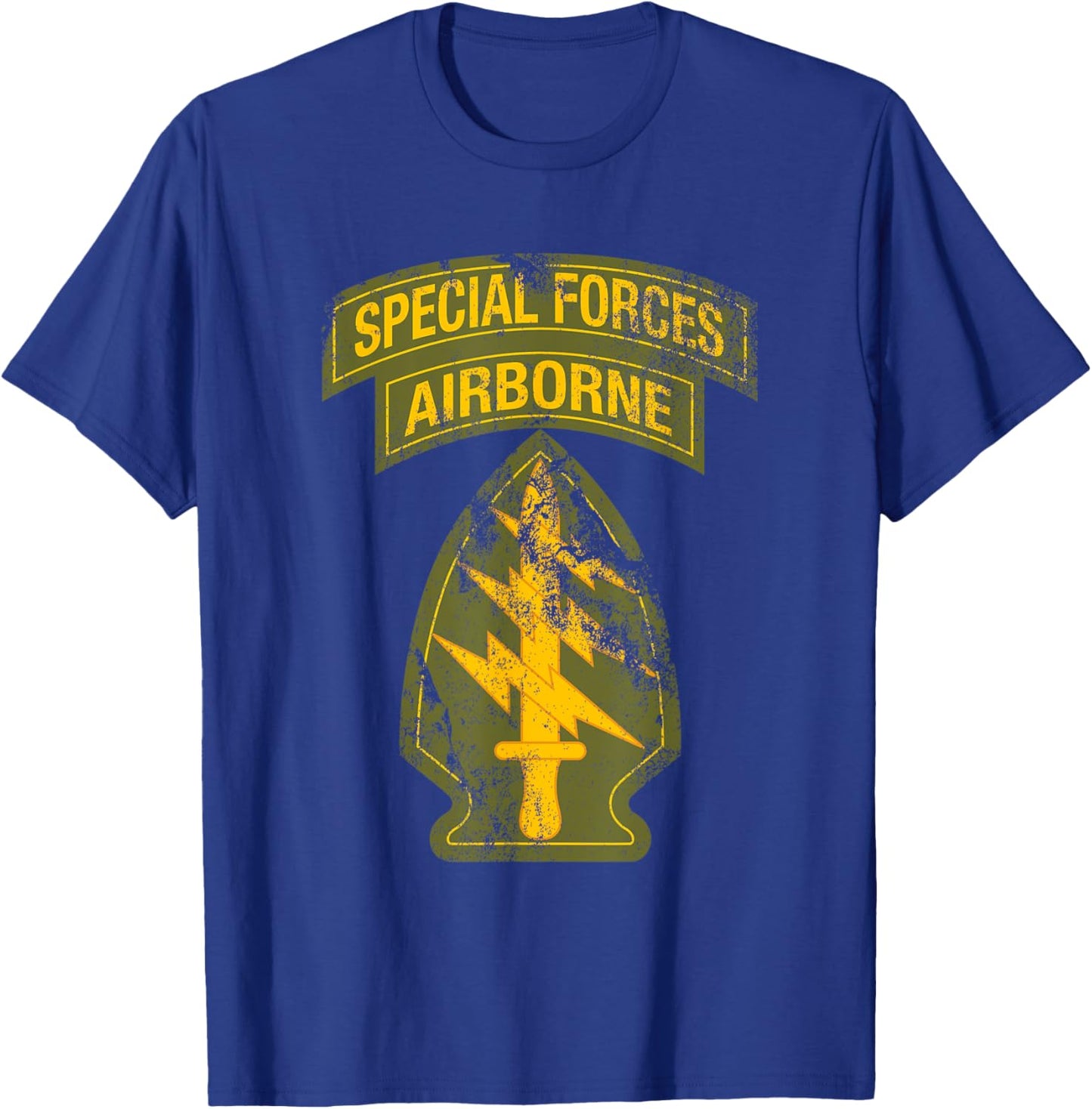US Special Forces - SF Green Beret Patch & Tab OD Green T-Shirt - T-Shirt | Royal