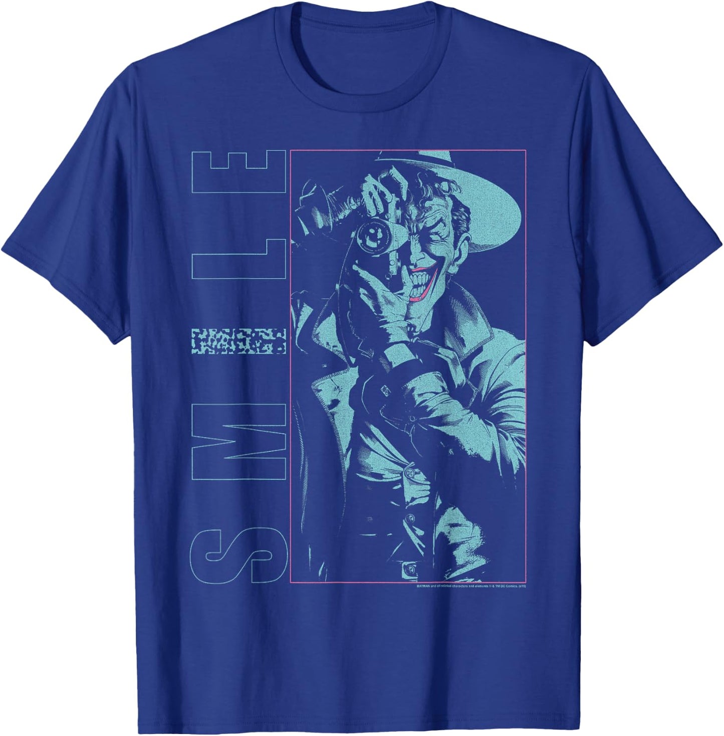 DC Comics Batman Joker The Killing Joke Smile T-Shirt - T-Shirt | Royal