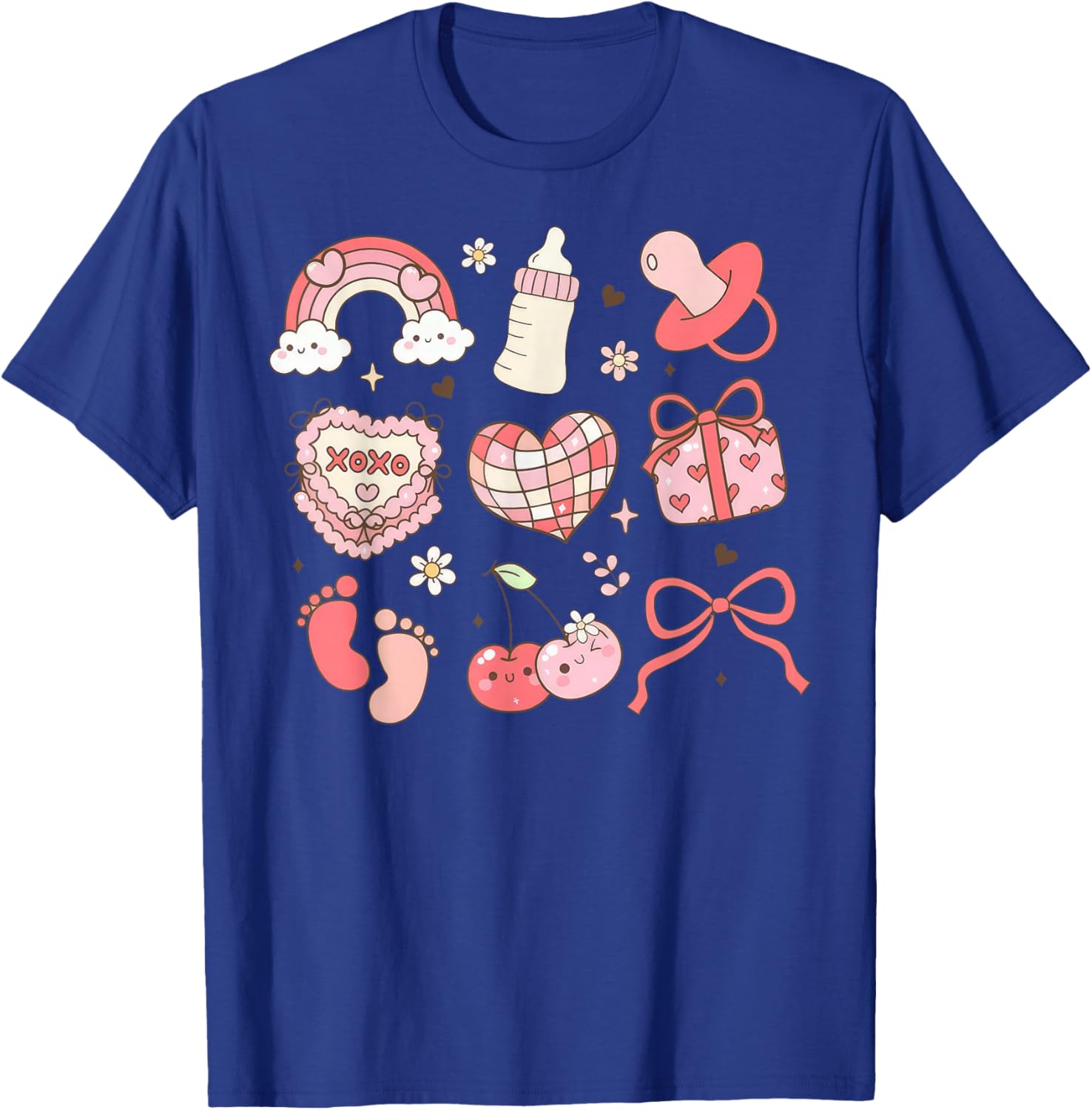 Nurse Valentines' Day Gifts NICU Nurse Valentines Day L&D Nurse Nicu Crew , Black, Small, Short Sleeve, , -Adults, Healthcare Professionals, Nurses T-Shirt - T-Shirt | Royal