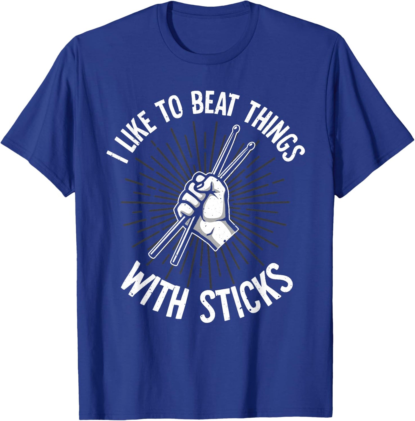 Funny Drumming Art Women Drumline Drum Set Drummer T-Shirt - T-Shirt | Royal