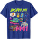 Retro Born In 1991 29th Birthday T-Shirt - T-Shirt | Royal