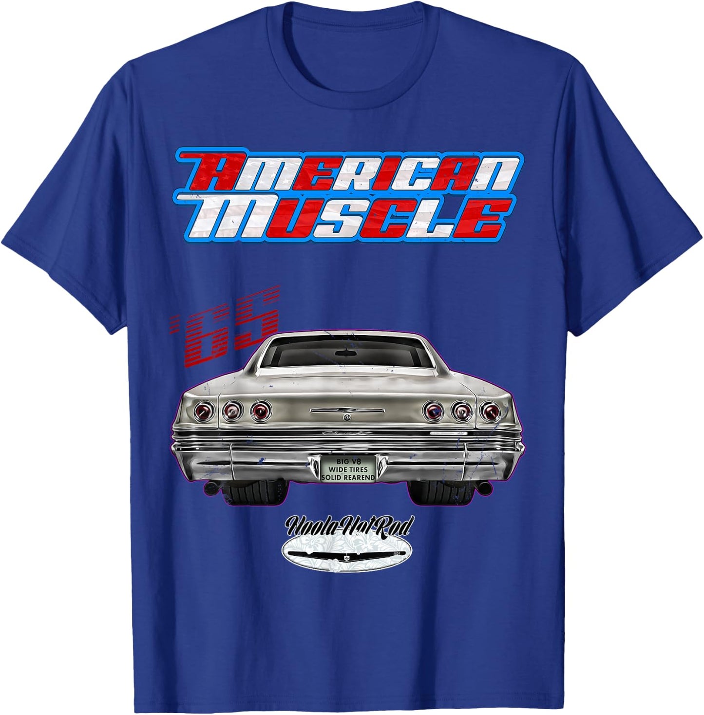 1965,65,Hotrod,Impala,Biscayne,Del Ray,Delray,Muscle Car,USA T-Shirt - T-Shirt | Royal