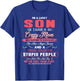 I'm A Lucky Son I Have A Crazy Mom Mother's Day Family Gifts T-Shirt - T-Shirt | Royal
