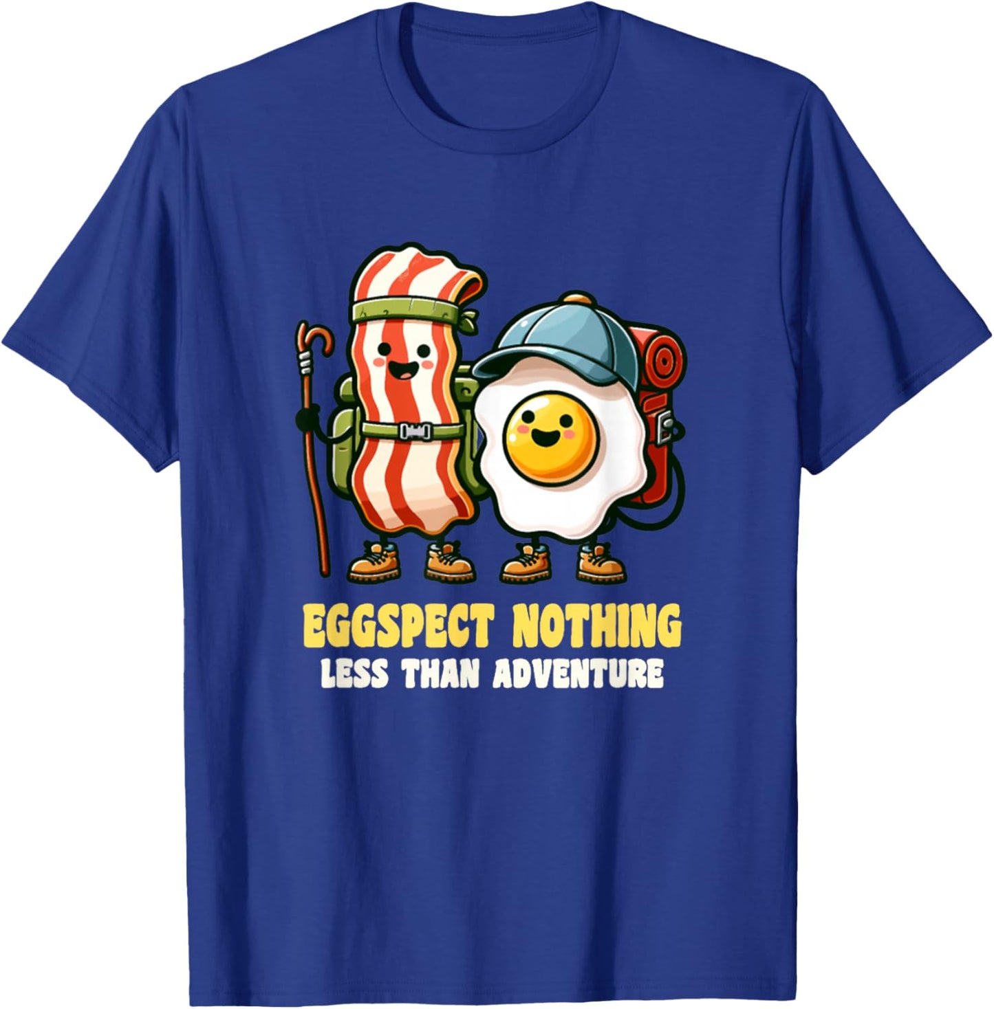 Bacon Egg And Cheese Funny Breakfast Eggspect T-Shirt - T-Shirt | Royal