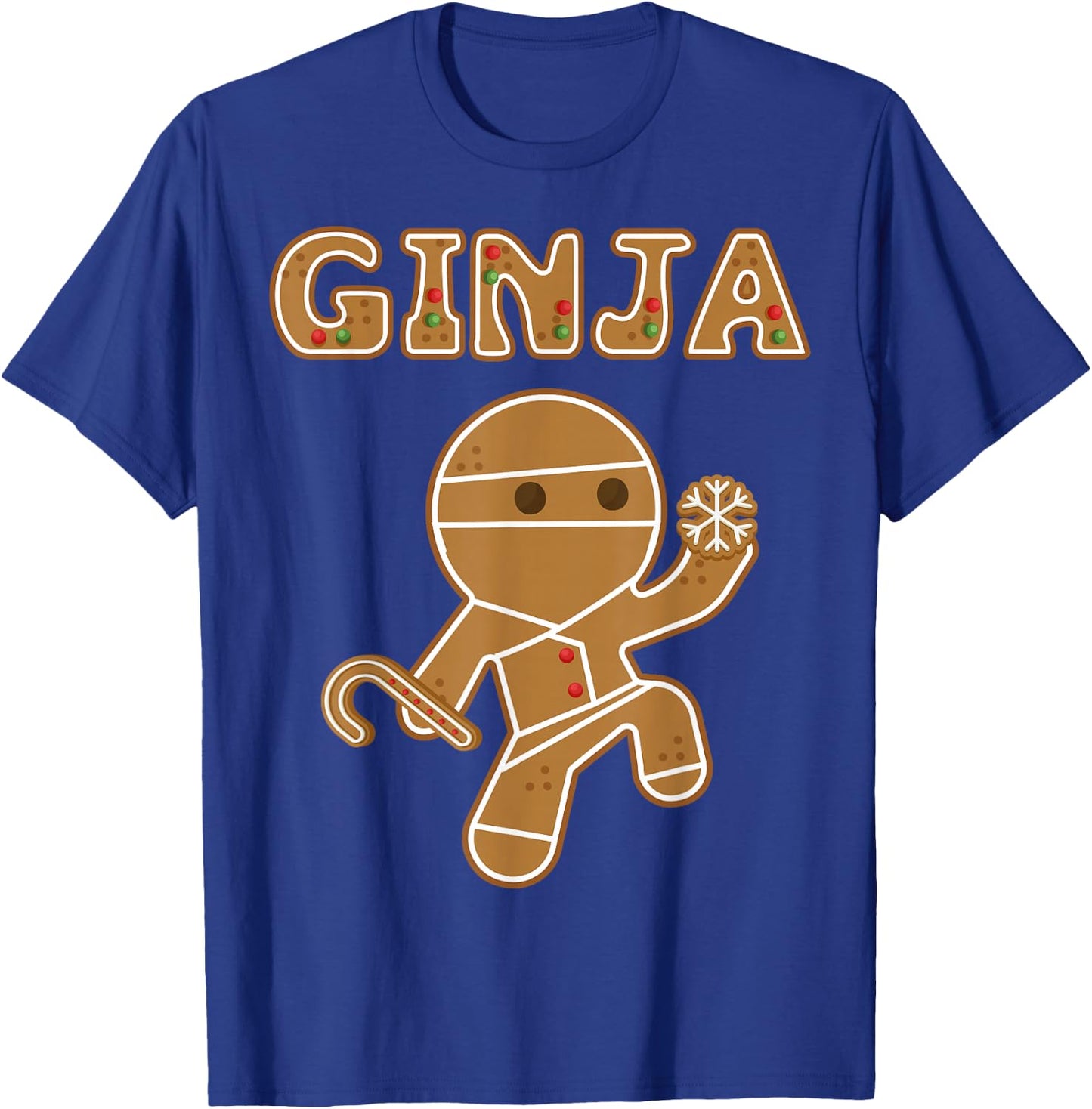 The Ginja | Funny Gingerbread Man Ginger Gift Bake Off T-Shirt - T-Shirt | Royal