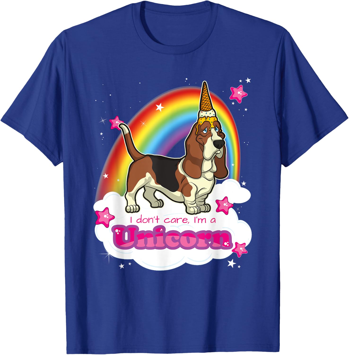 Basset Hound Dog Women Kids T-Shirt - T-Shirt | Royal