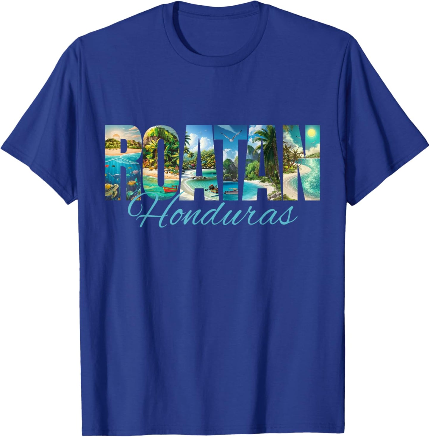 Roatan Honduras T-Shirt - T-Shirt | Royal