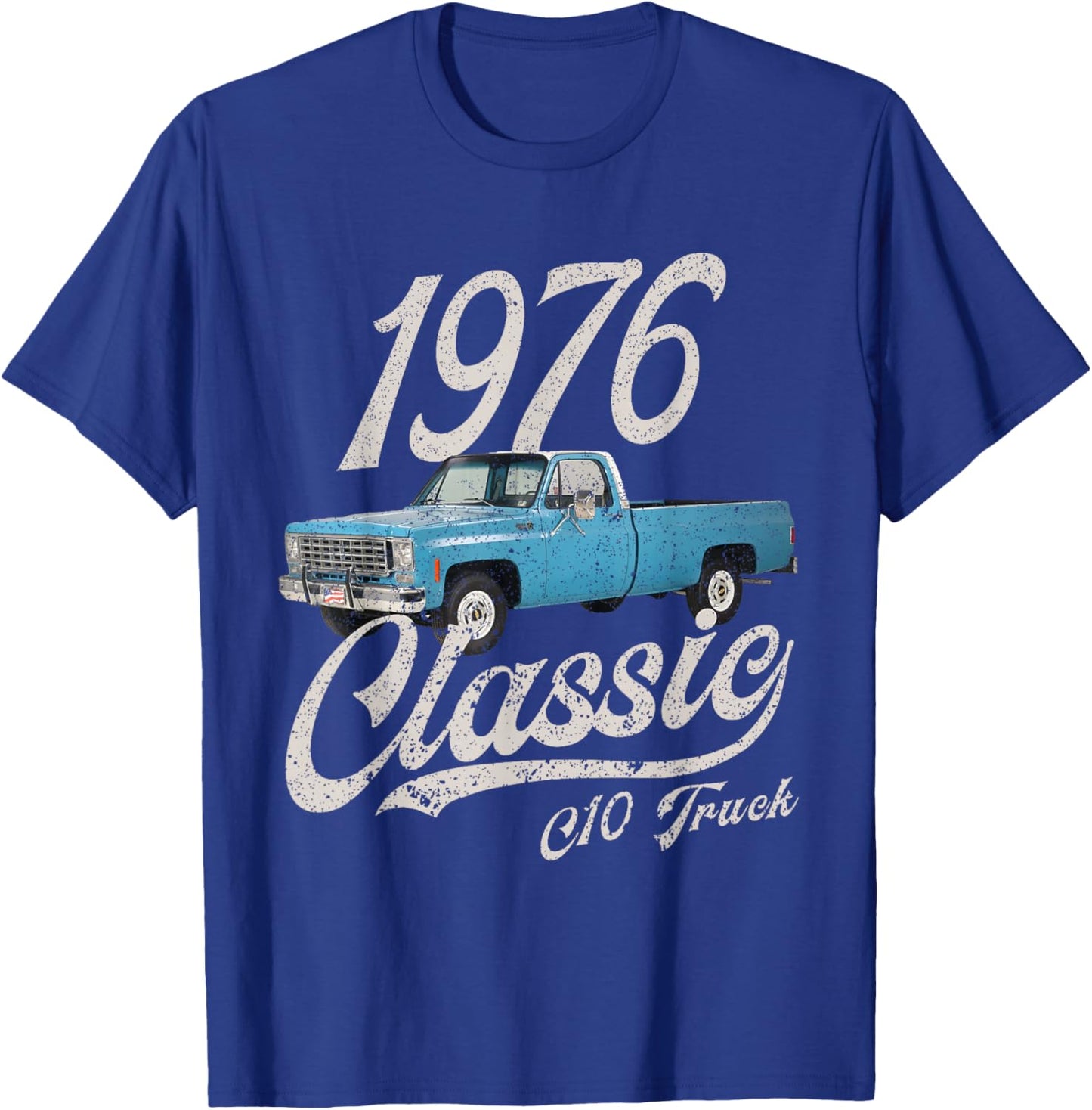 1976 76 C10 Truck T-Shirt - T-Shirt | Royal