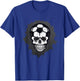 Soccer Skull Halloween, Skeleton Sporty Athlete T-Shirt - T-Shirt | Royal