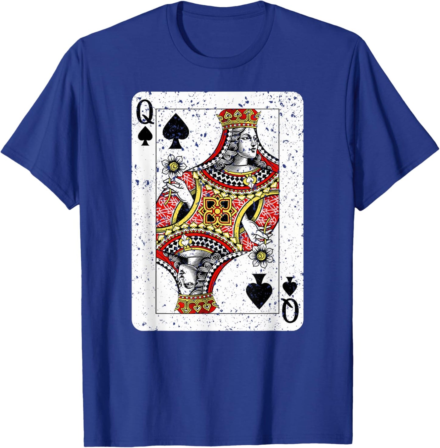 Queen of Spades Deck of Playing Cards Vintage Retro Style T-Shirt - T-Shirt | Royal