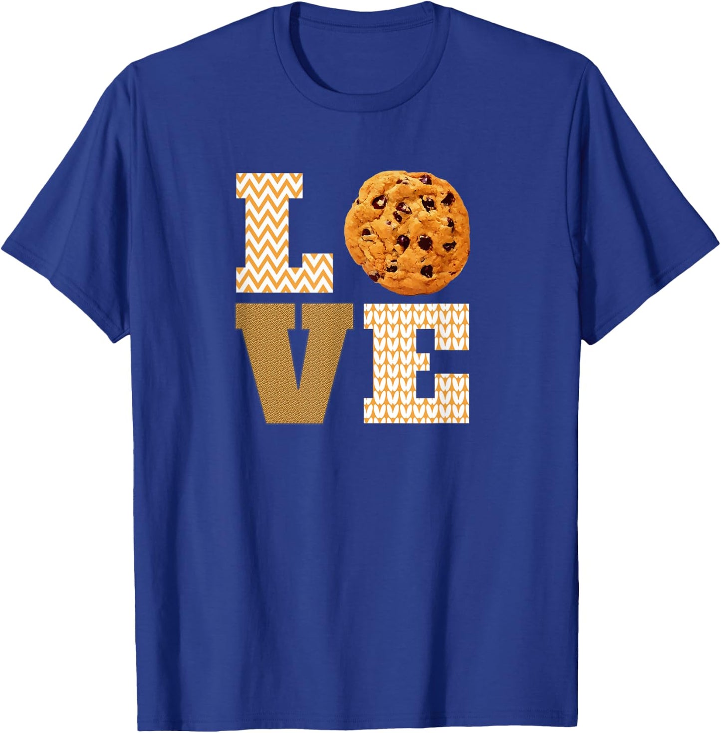 I Love Chocolate Chip Cookies T-Shirt - T-Shirt | Royal