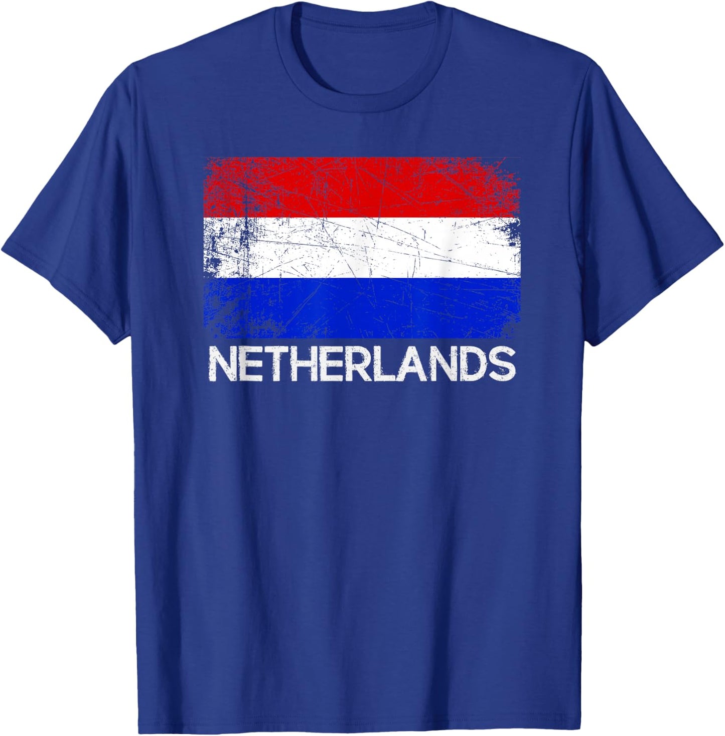 Dutch Flag | Vintage Made In The Netherlands Gift T-Shirt - T-Shirt | Royal