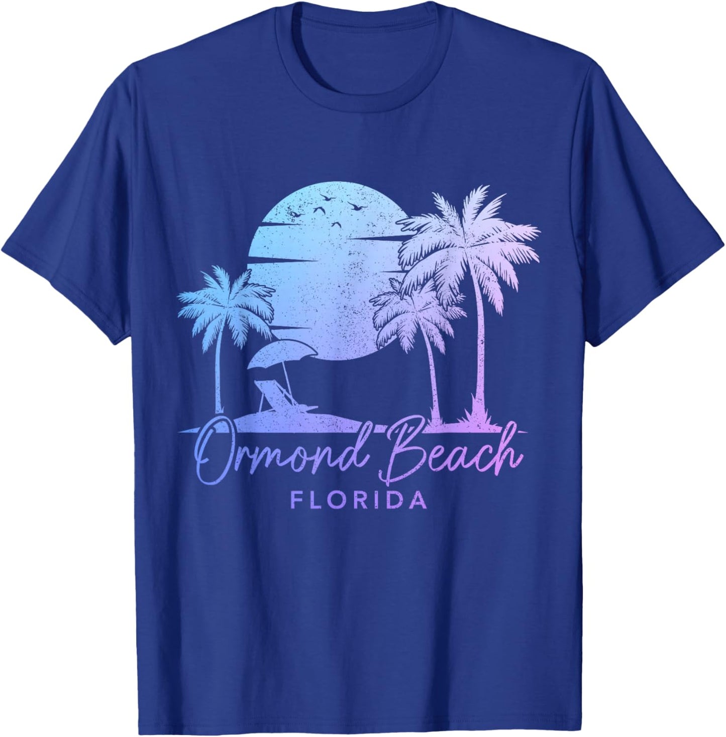 Ormond Beach Florida Souvenir Vintage Surfer T-Shirt - T-Shirt | Royal