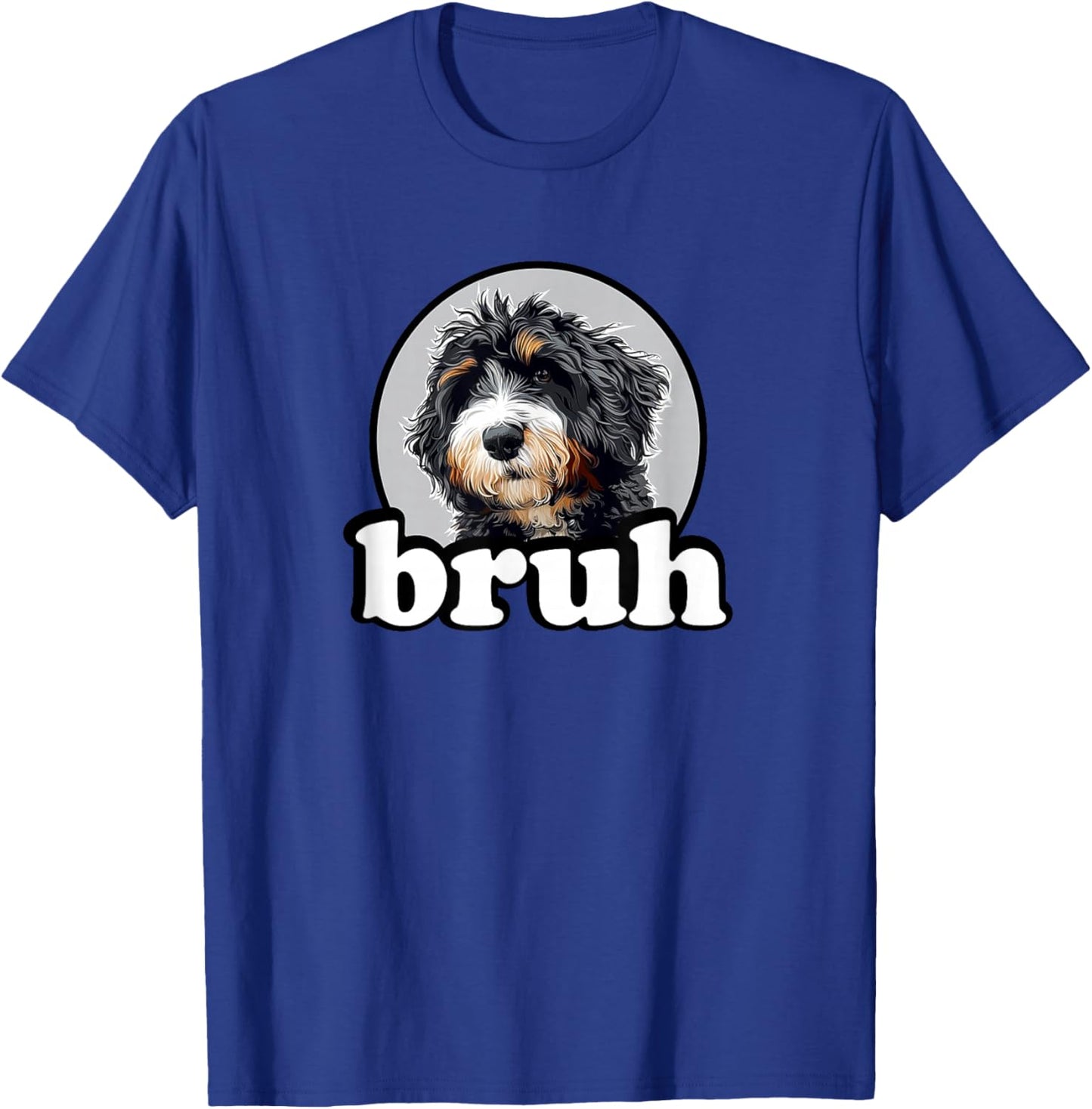 Cute Kids Bruh Bernedoodle Dog Lover T-Shirt - T-Shirt | Royal