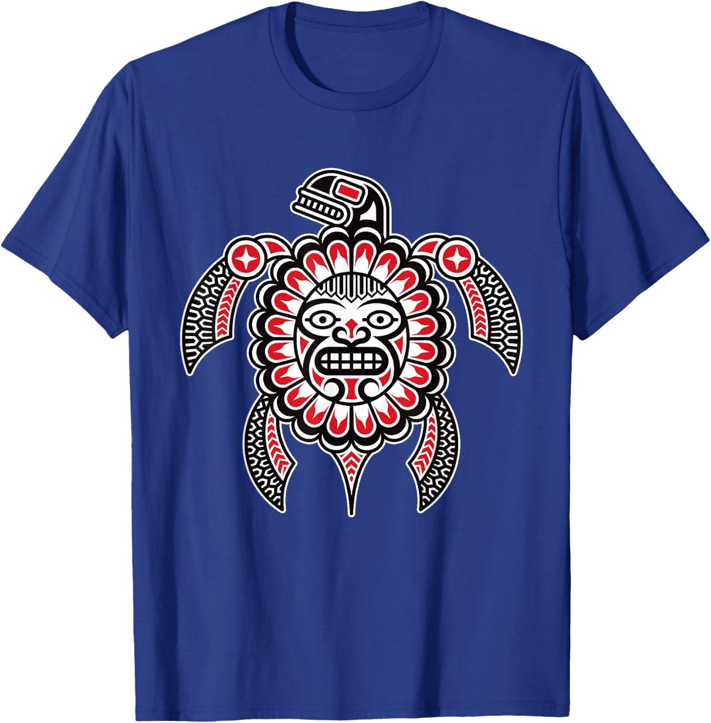 Haida Turtle American Indian Native America Indigenous T-Shirt - T-Shirt | Royal