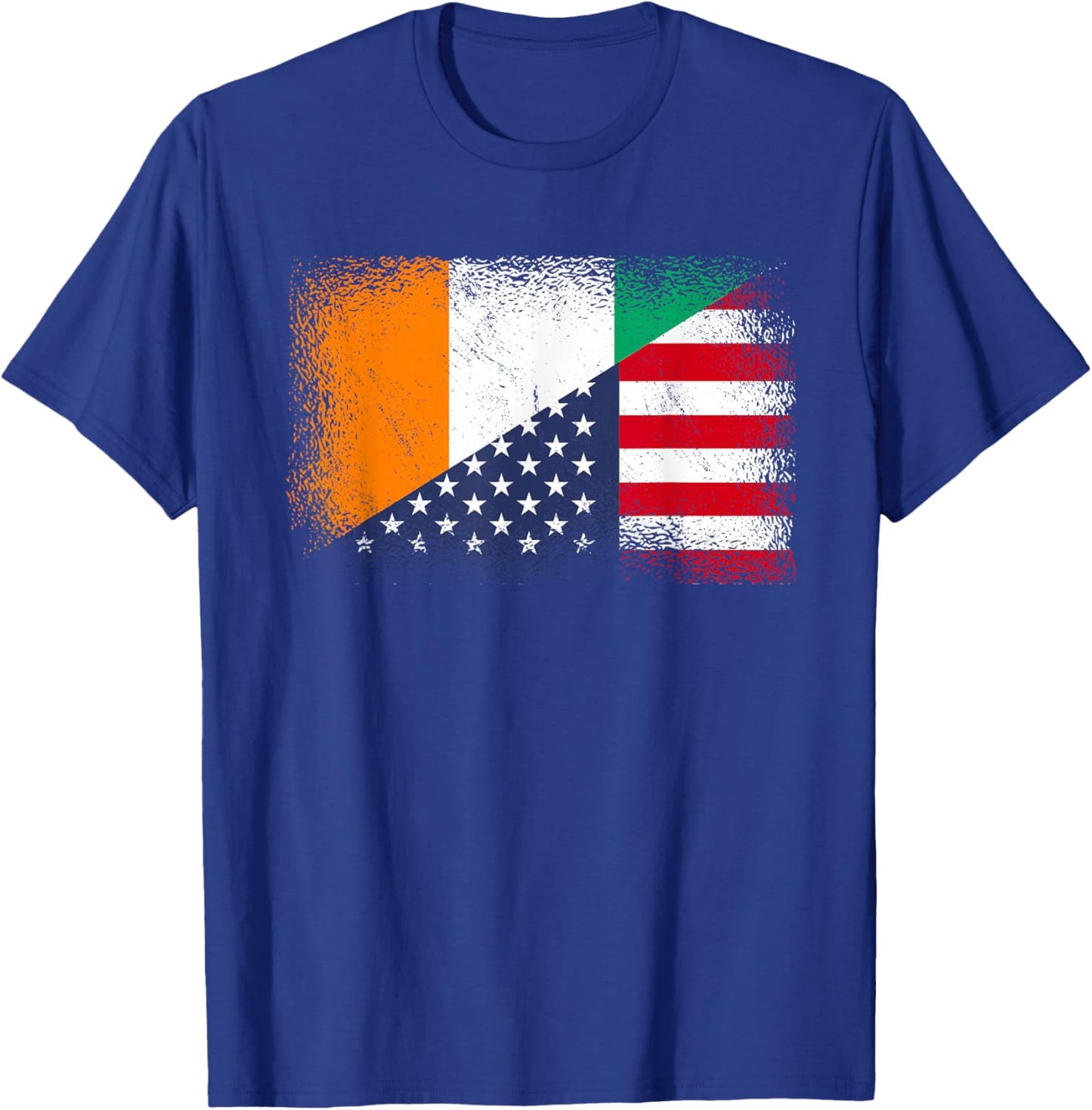 Ivory Coast America Flag Jersey Côte d'Ivoire USA T-Shirt - T-Shirt | Royal