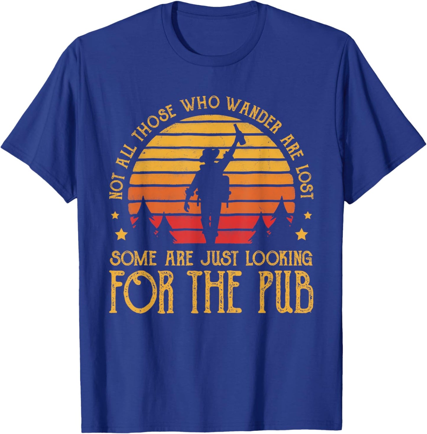 Retro Pub Crawl St Patrick's Day Funny Saying Beer Drinking T-Shirt - T-Shirt | Royal