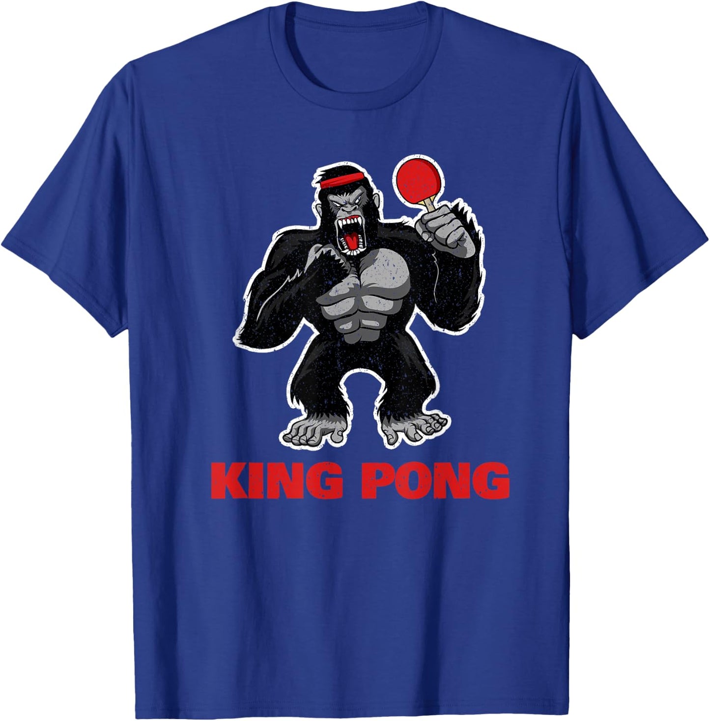 Vinta Table Tennis King Pong Funny Table Tennis King Spong T-Shirt - T-Shirt | Royal
