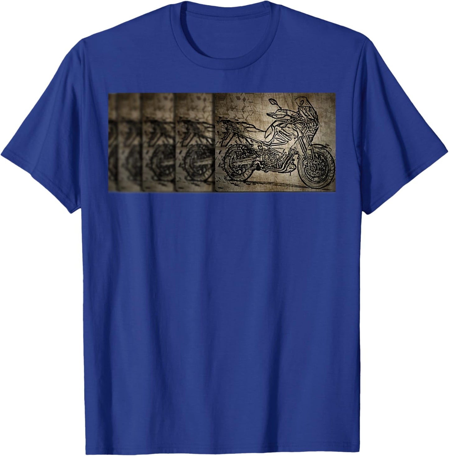 Super Tenere Adventure Vintage Bike Enduro Shirt Motorcycle T-Shirt - T-Shirt | Royal
