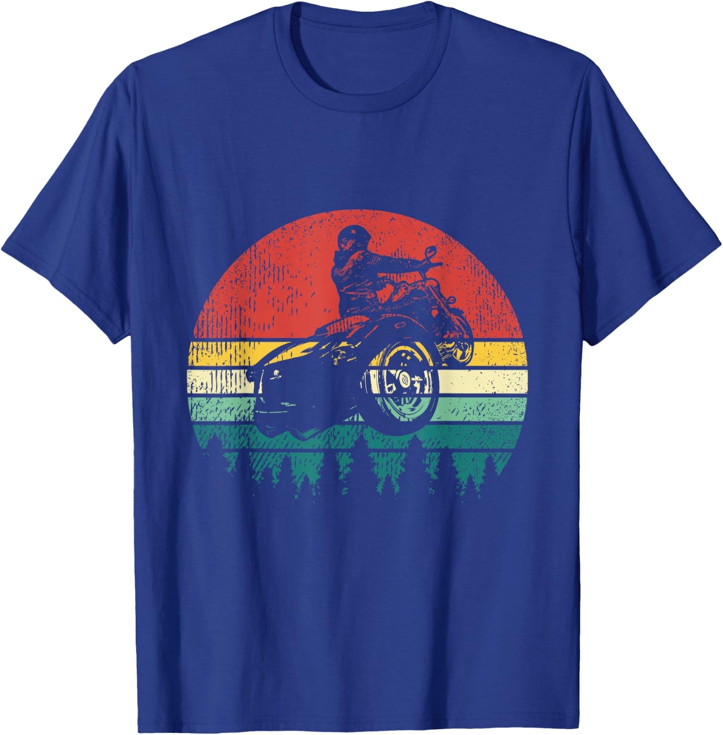 Retro Trike Bike Motorcycle Rider Triker Gift T-Shirt - T-Shirt | Royal