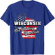 Out Drinking Your State Since 1848 I Beer Wisconsin Novelty T-Shirt - T-Shirt | Royal