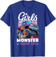 Cute Monster Truck Girls Like Monster Trucks Too T-Shirt - T-Shirt | Royal