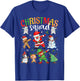 Christmas Squad Santa Dabbing Elf Family Matching Pajamas T-Shirt - T-Shirt | Royal