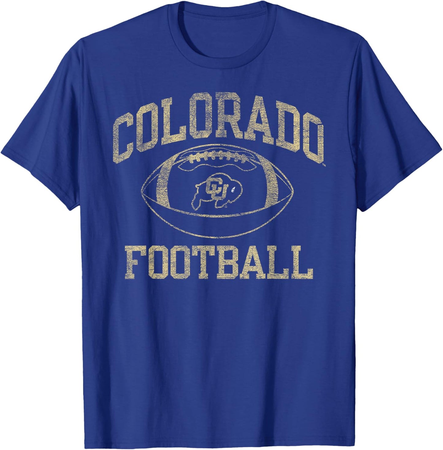Colorado Buffaloes Football Intensity Black T-Shirt - T-Shirt | Royal