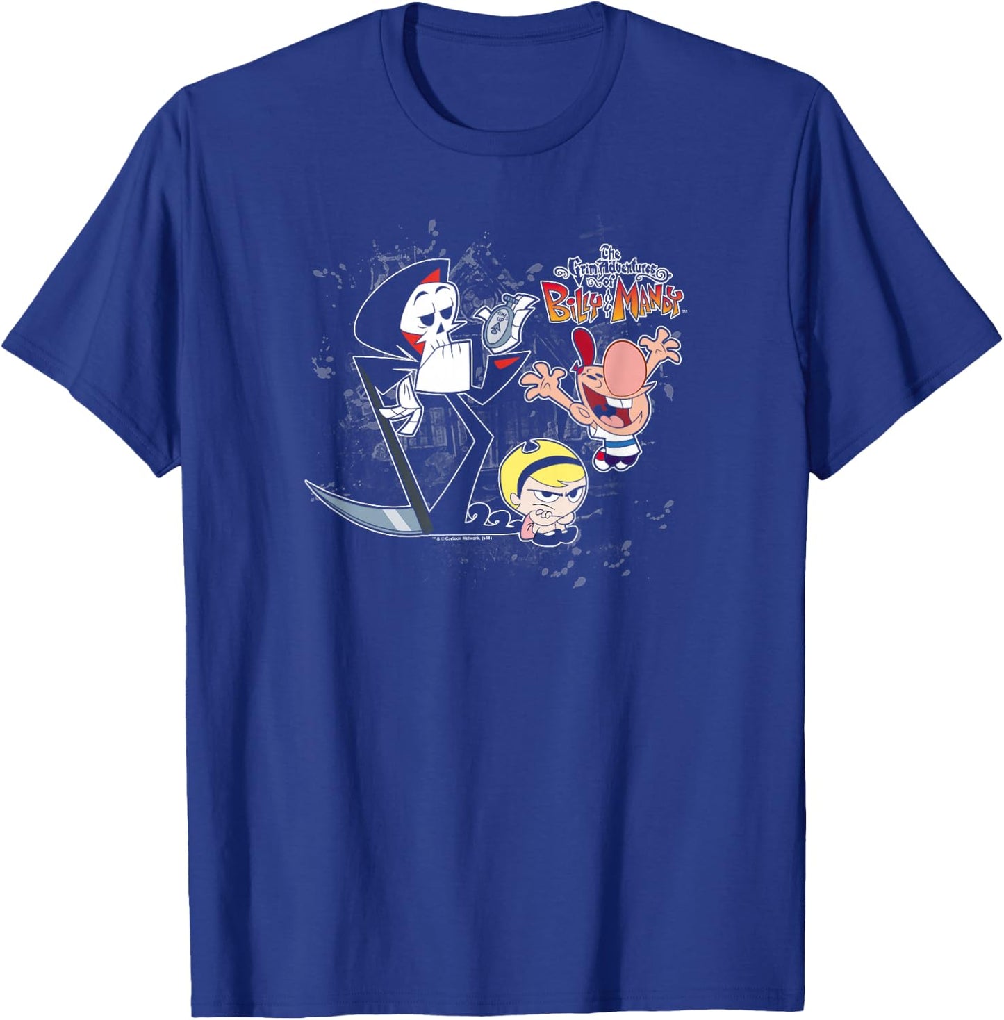 The Grim Adventures of Billy & Mandy Splatter Cast T-Shirt - T-Shirt | Royal