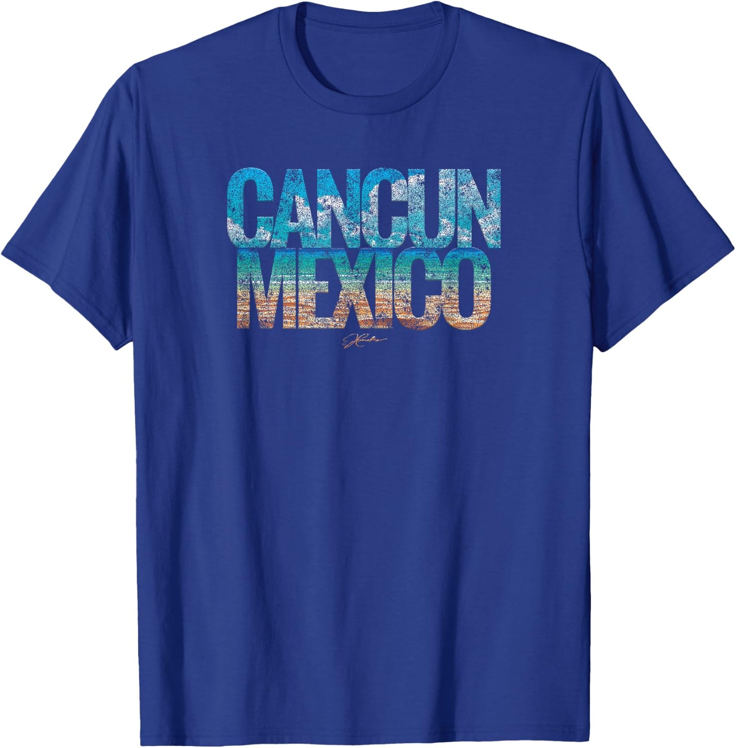 JCombs: Cancun, Mexico, Beach T-Shirt - T-Shirt | Royal
