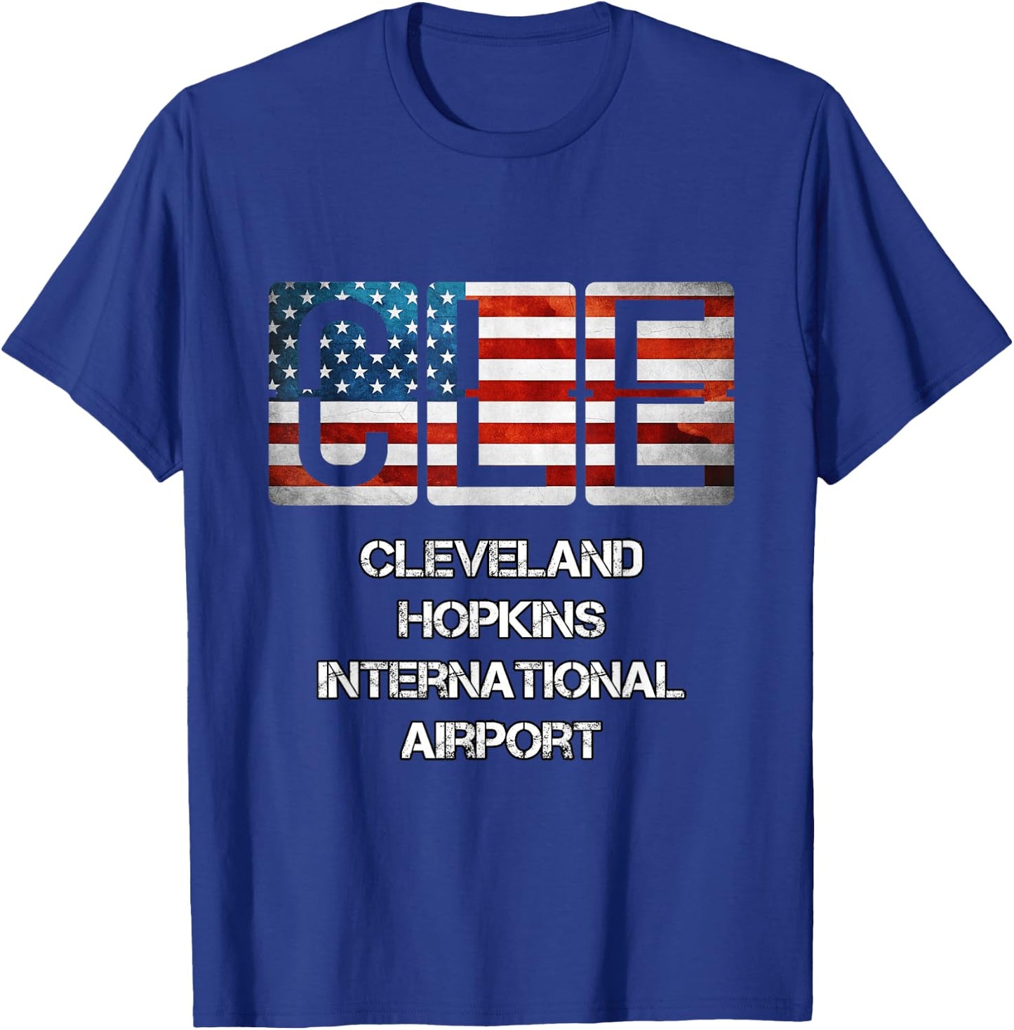 Cleveland Hopkins Airport CLE Aviation Present T-Shirt - T-Shirt | Royal