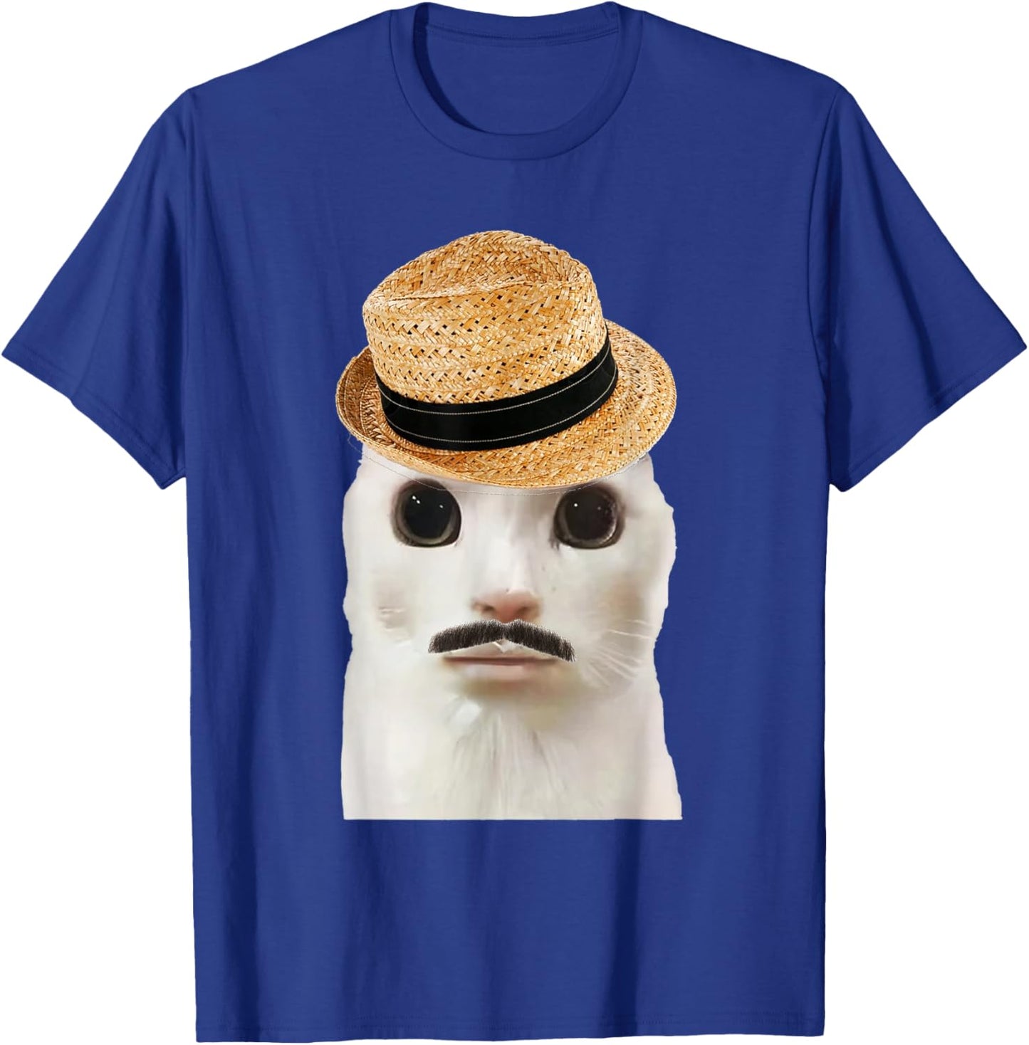Goofy Ahh Cat Meme Dank Cursed Weirdcore Cringey Banana Cat , Black, S T-Shirt - T-Shirt | Royal