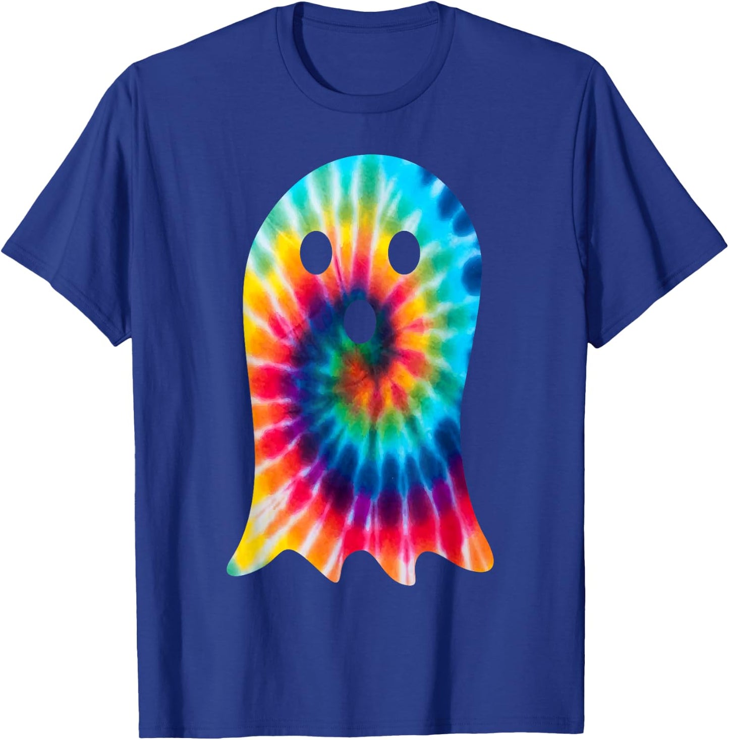 Funny Group Matching Tie Dye Ghost Costume Halloween Party T-Shirt - T-Shirt | Royal