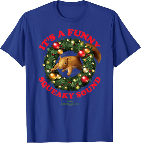National Lampoon's Christmas Vacation - Funny Squeaky Sound T-Shirt - T-Shirt | Royal