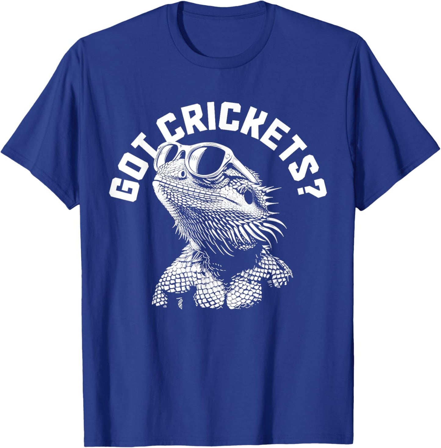 Bearded Dragon Got Crickets? Funny Reptile T-Shirt - T-Shirt | Royal