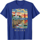 Portland Maine ME Coastal Charm SD719 T-Shirt - T-Shirt | Royal