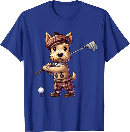 Cute Scottish Terrier Playing Golf Golfer Golfing Men Women