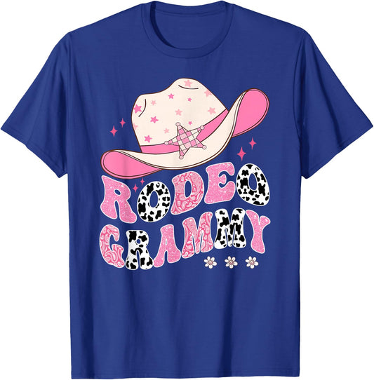 Rodeo Grammy Pink CowGirl 1St Birthday Family Matching T-Shirt - T-Shirt | Royal