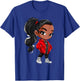 Black Queen Melanin Sistas Women Curly Afro American T-Shirt - T-Shirt | Royal