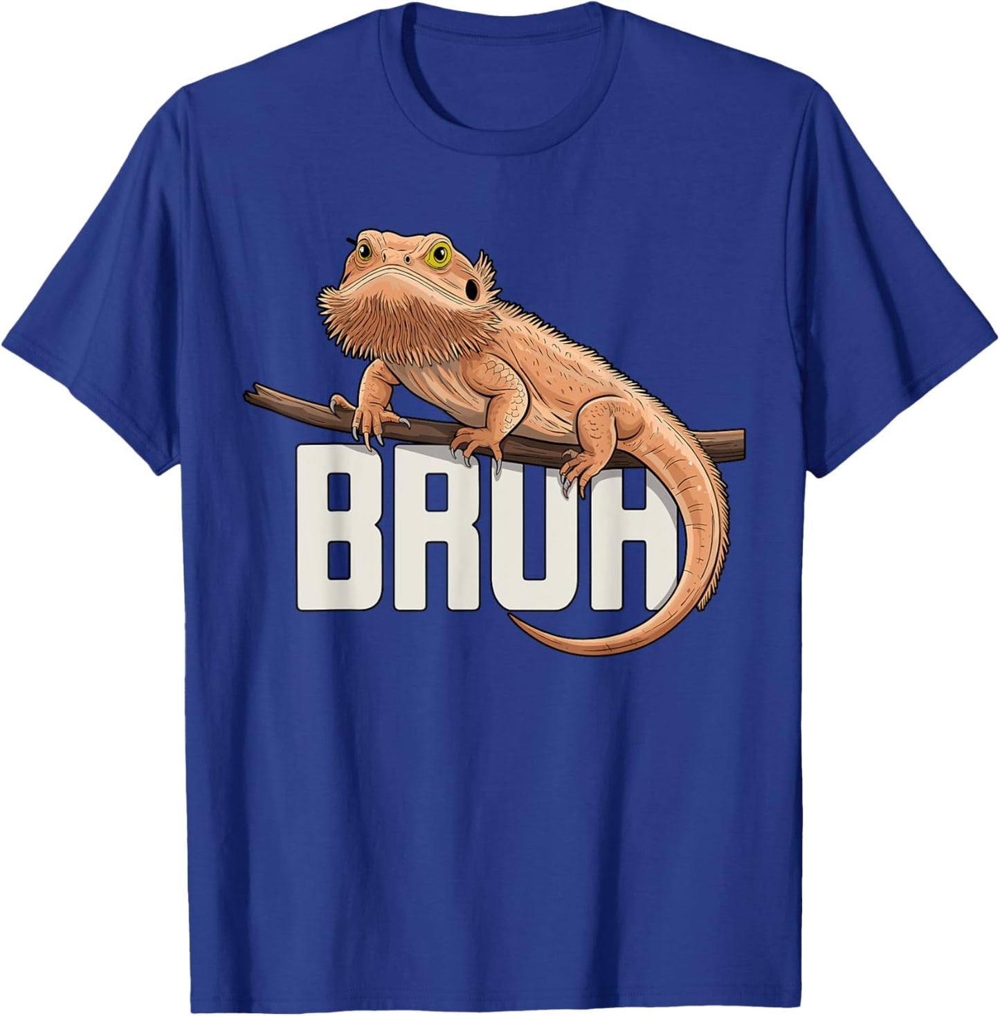 Bruh Bearded Dragon T-Shirt - T-Shirt | Royal