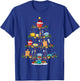 Cooking Lover Lights Xmas Santa Cooking Christmas Tree T-Shirt - T-Shirt | Royal