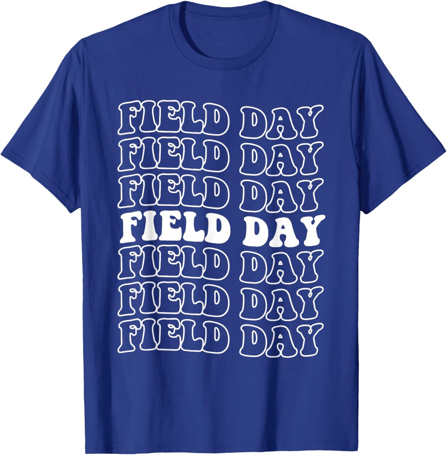 Groovy Field Day School Event Games Teacher Kids Boys Girls T-Shirt - T-Shirt | Royal