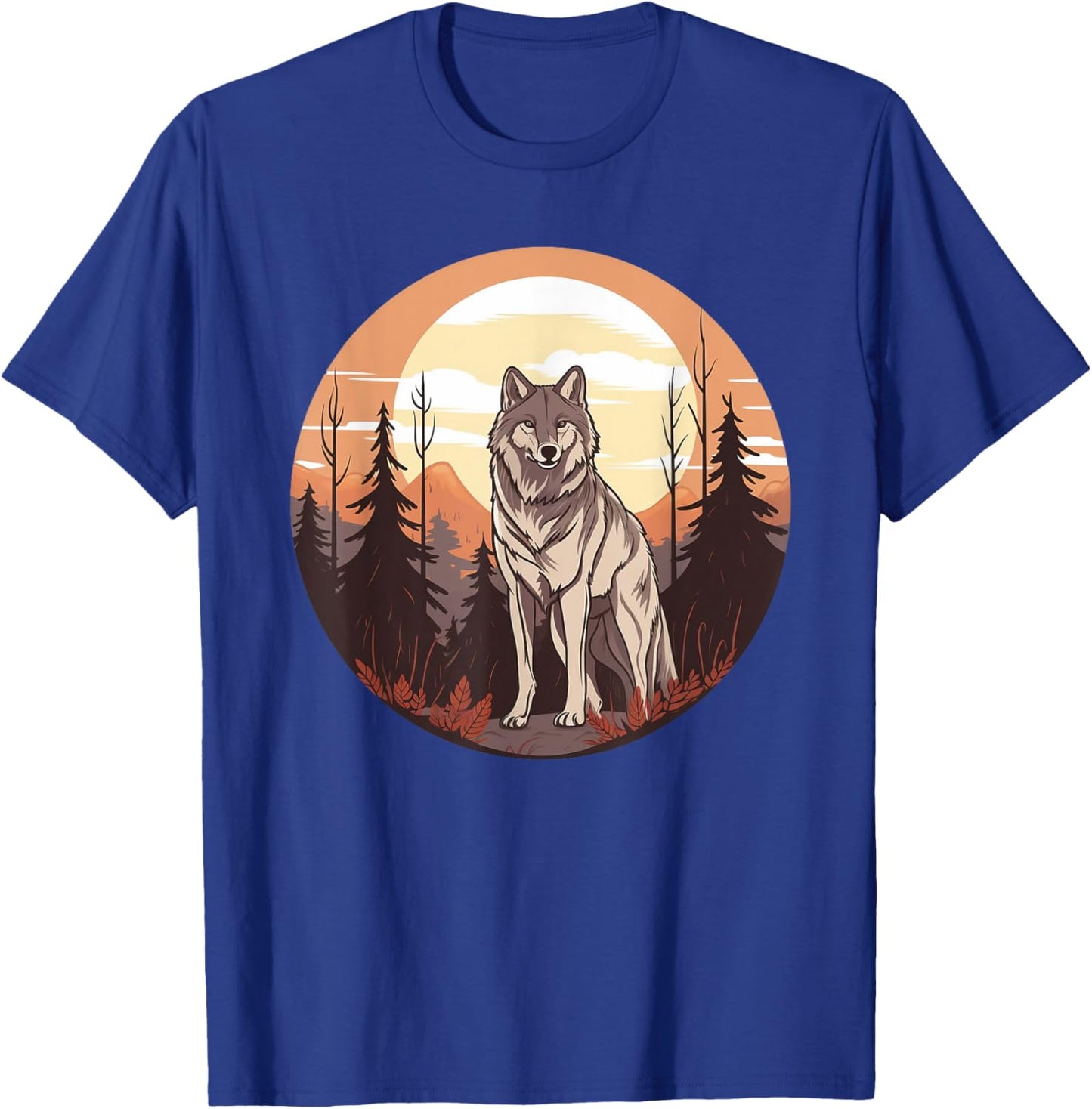 Wolf In The Forest I Kids Wolf T-Shirt - T-Shirt | Royal