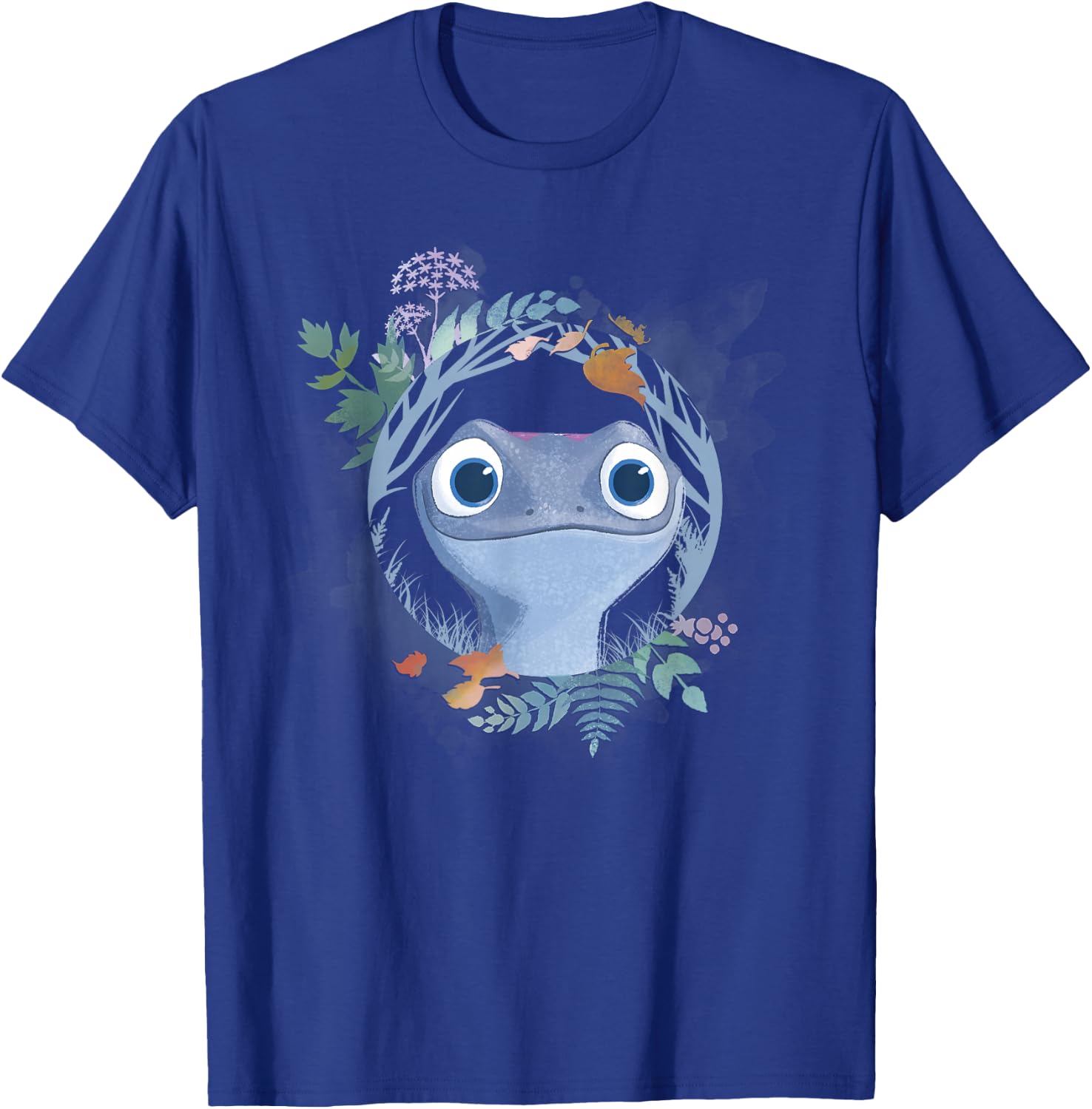 Disney Frozen 2 Bruni The Salamander Watercolor Portrait T-Shirt - T-Shirt | Royal