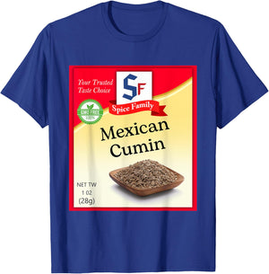 Mexican Cumin Condiment Costume Holiday Spice Costumes T-Shirt - T-Shirt | Royal