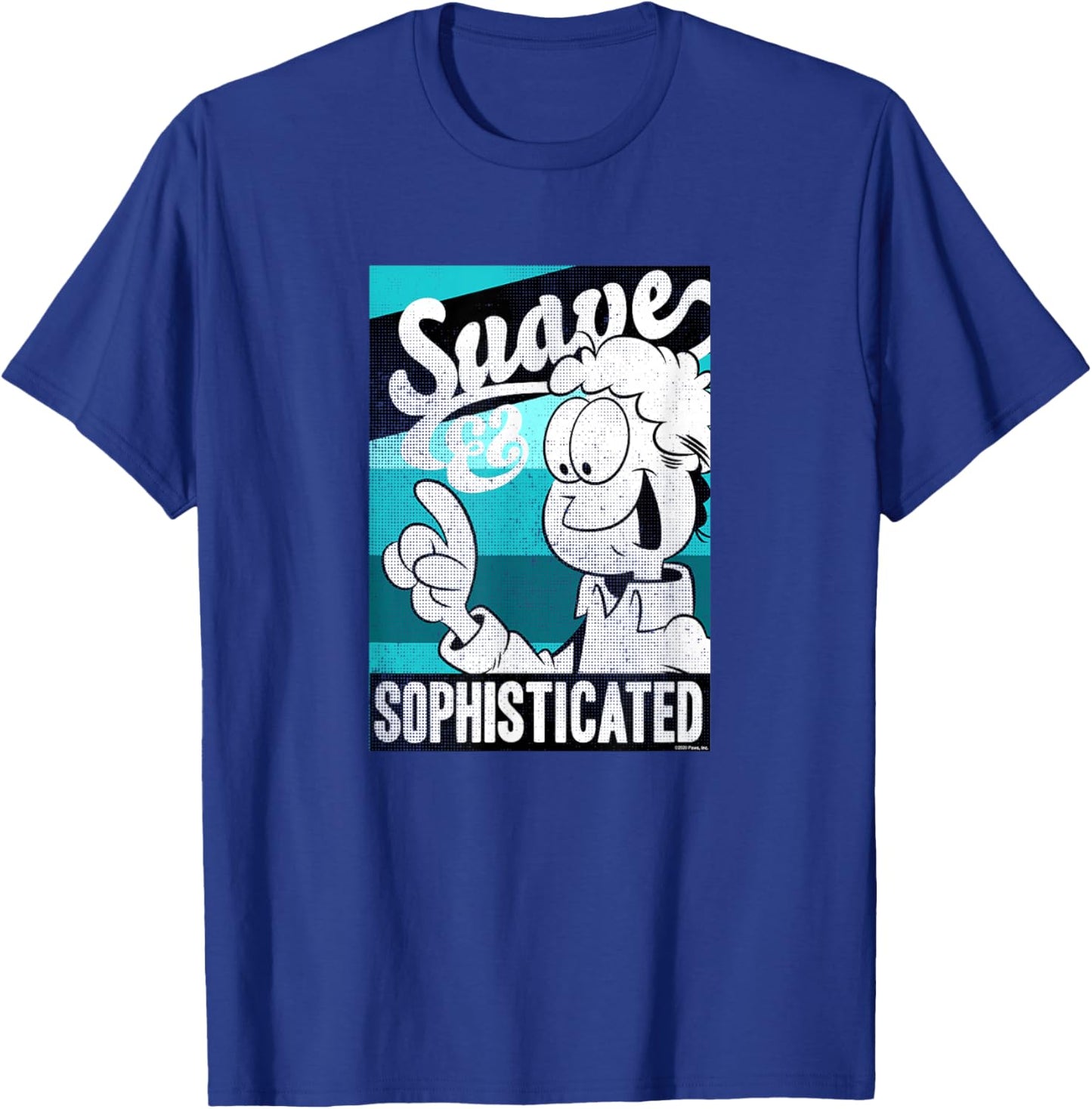 Garfield Jon Arbuckle Suave & Sophisticated Jon T-Shirt - T-Shirt | Royal