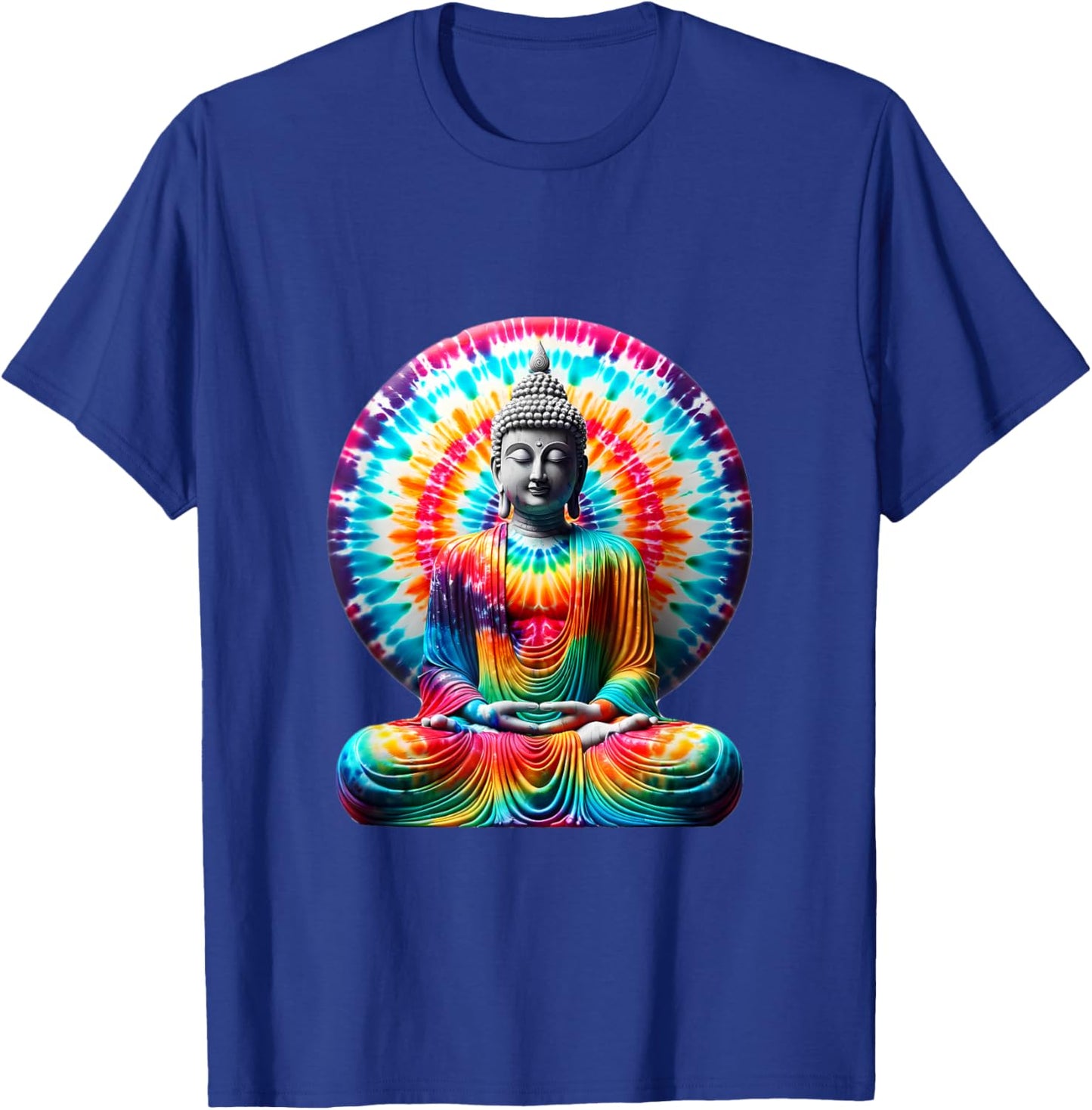Buddha Tie Dye Vintage Yoga Spiritual Zen Buddhism Buddhist T-Shirt - T-Shirt | Royal