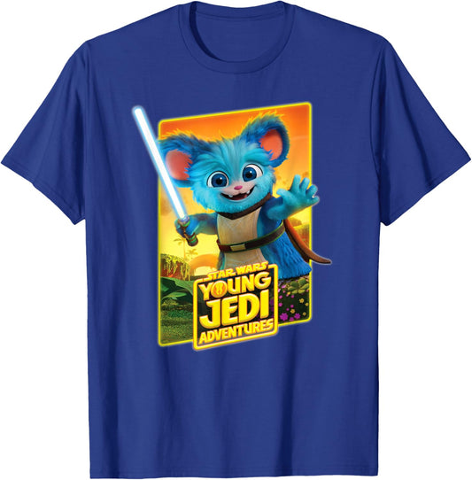 Star Wars Young Jedi Adventures Nubs Poster Art T-Shirt - T-Shirt | Royal