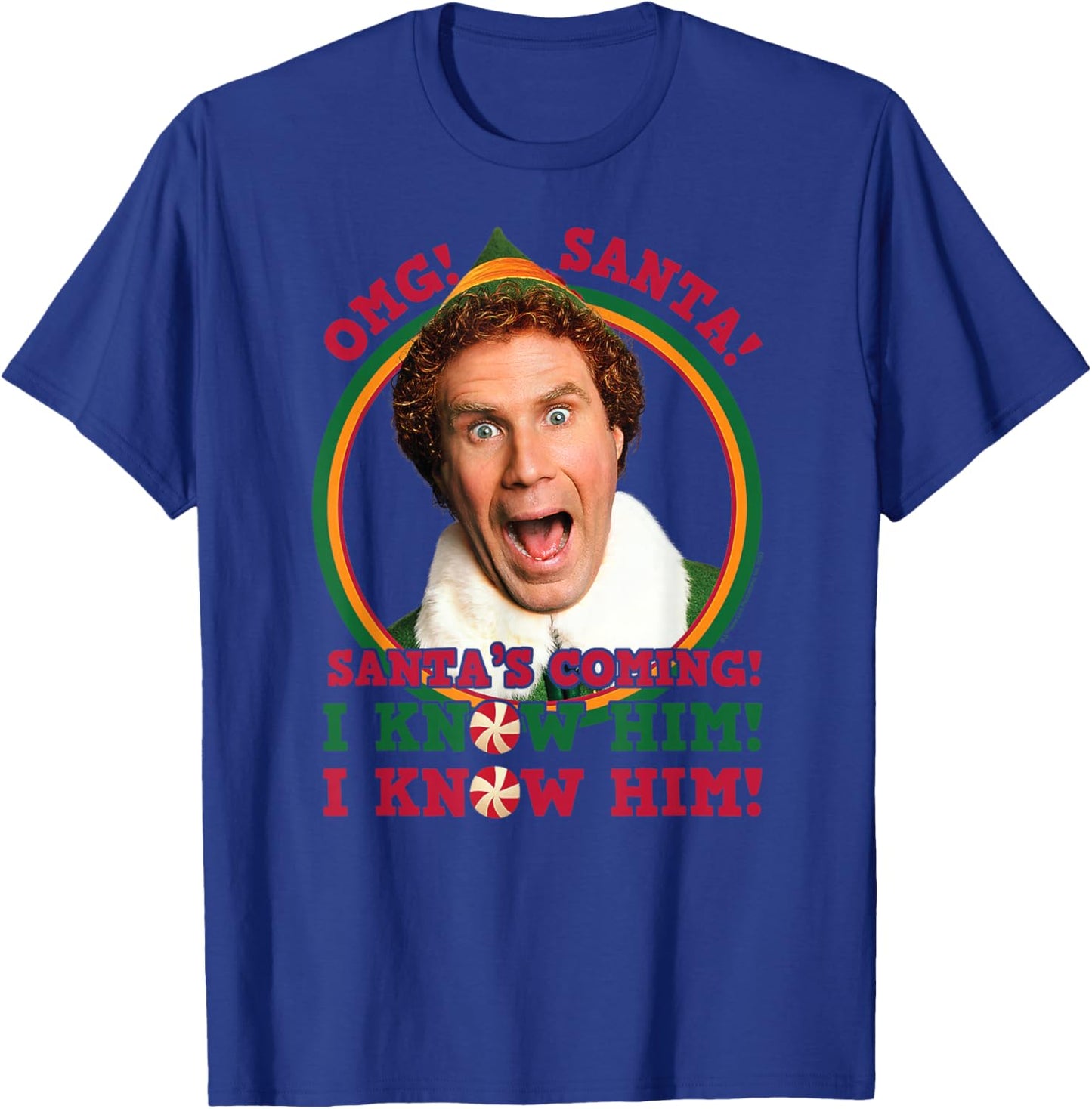 Elf - OMG Santa I Know Him T-Shirt - T-Shirt | Royal