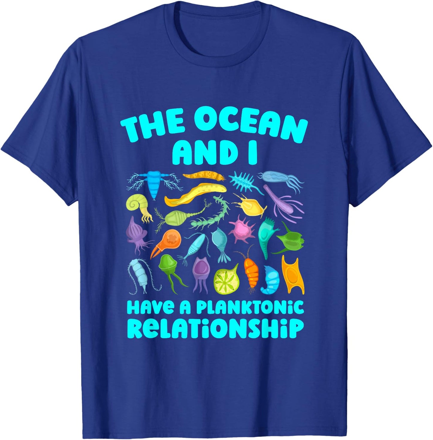Marine Biologist Plankton Ocean Oceanologist Marine Biology T-Shirt - T-Shirt | Royal